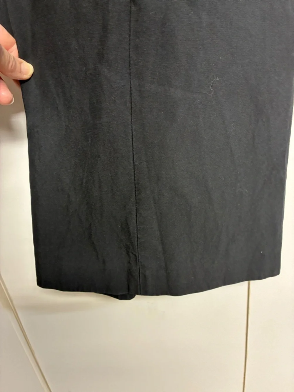 Ellen Tracy Black Wide Leg Silk Dress Pants Career Trousers Waist 34